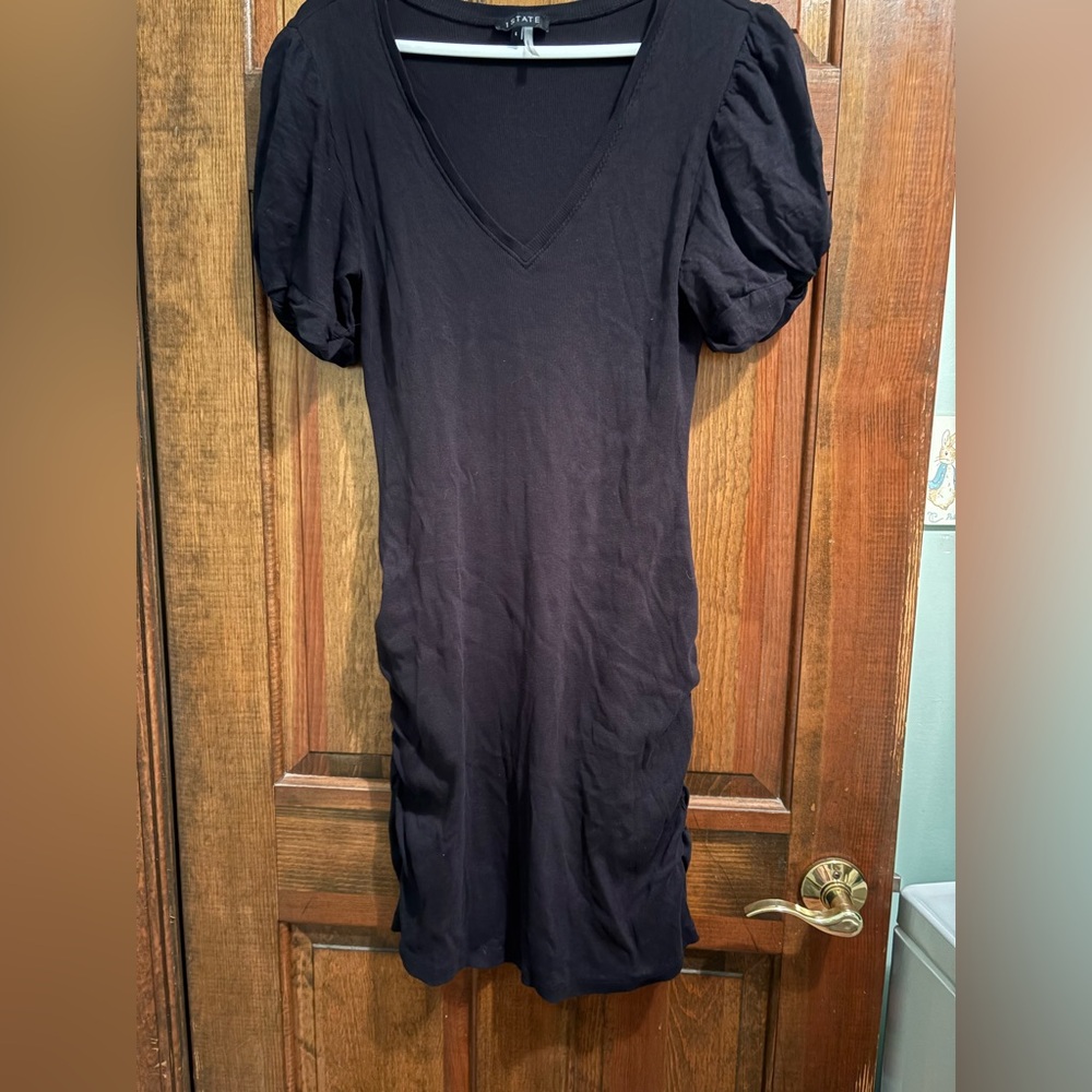 1. STATE Dress Puff Sleeve mini size Medium Black